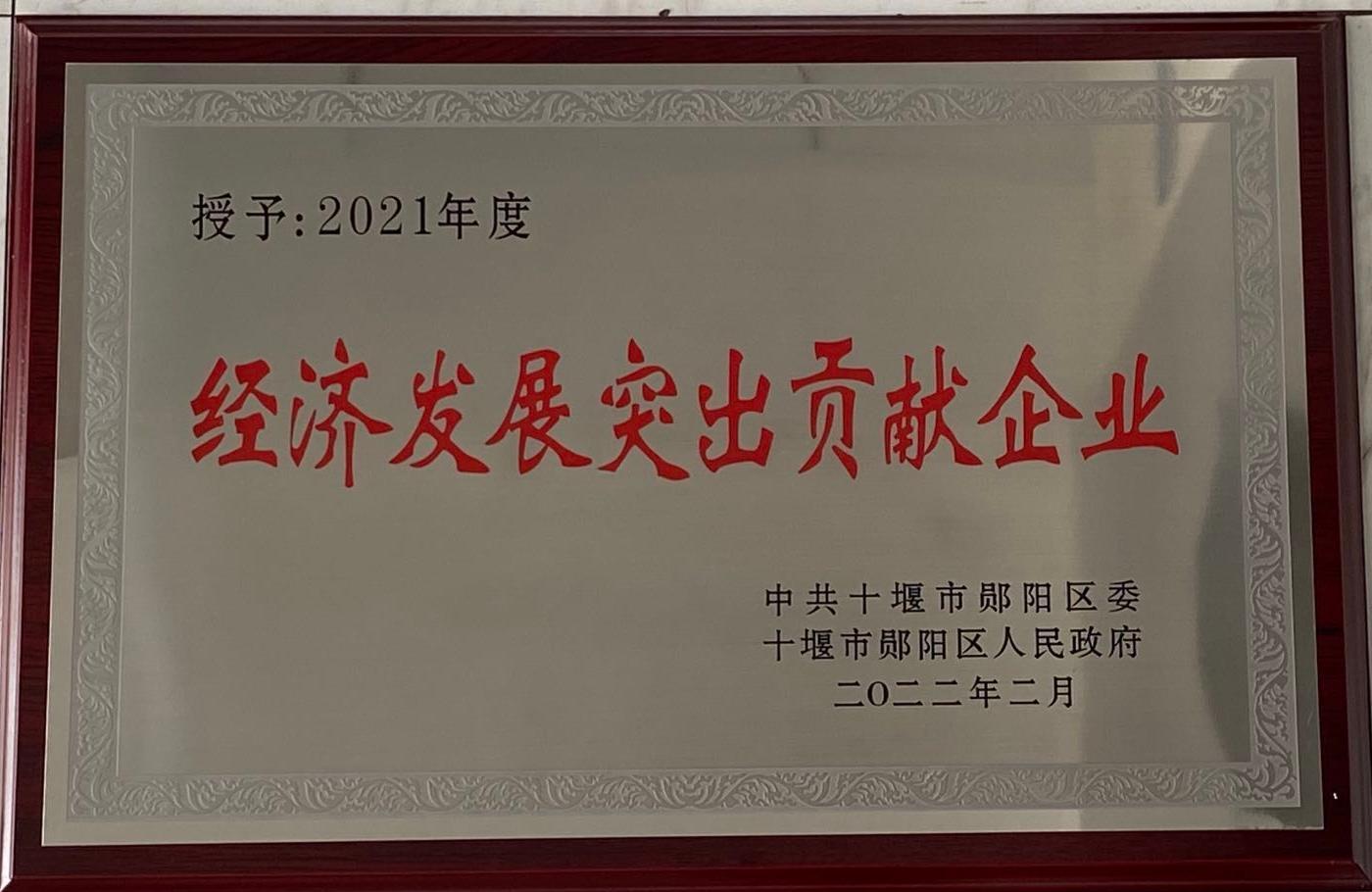 經(jing)濟發展(zhan)突出貢(gong)獻企業(yè)
