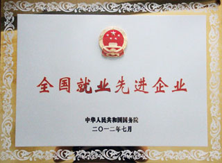 全國就業(yè)先進企業
